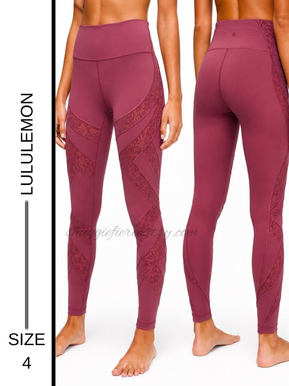 MSRP $118✨ Lululemon Wunder Under High-Rise Tight Flocked Leggings 28” | Size 4✨